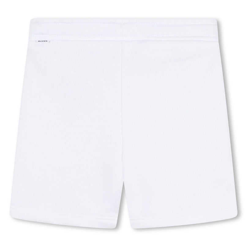 White Logo Shorts