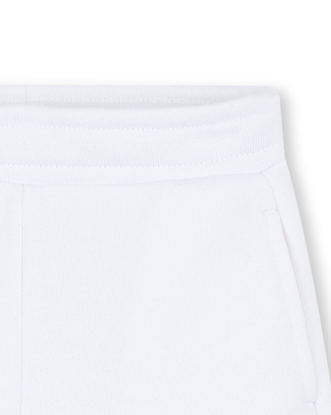 White Logo Shorts