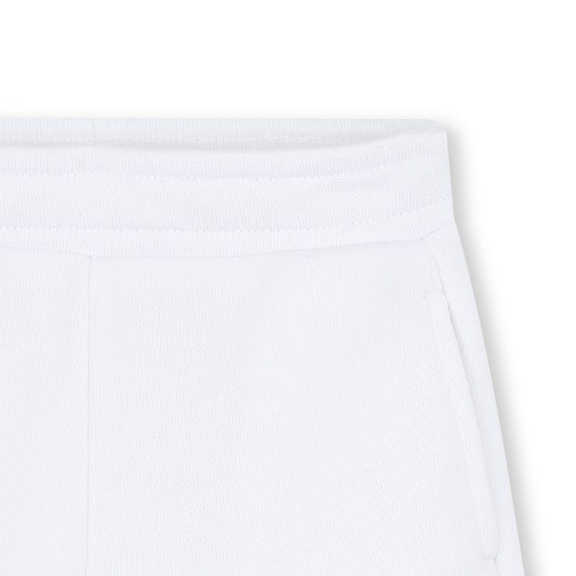 White Logo Shorts