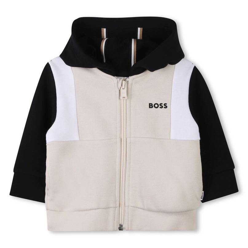 Sand Colorblock Jacket & Trousers Set
