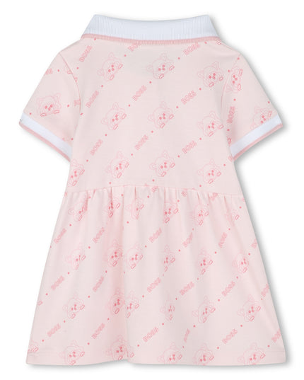 Pale Pink Logo Polo Dress