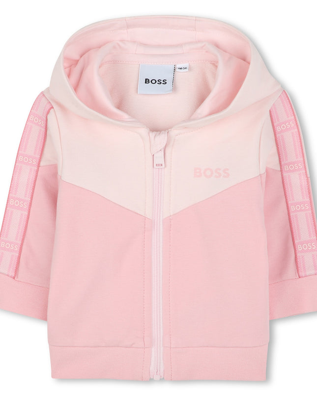 Pink 3 Piece Work-Out Outfit Set