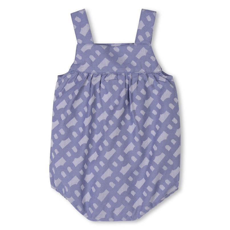 Blue Patterned All In One Hat Set