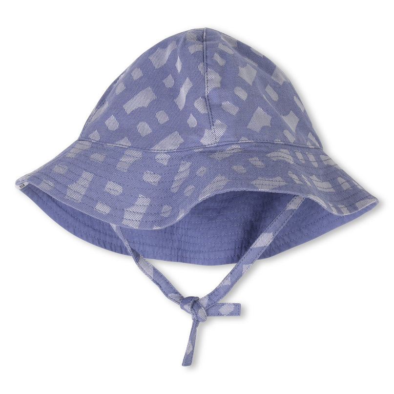Blue Patterned All In One Hat Set