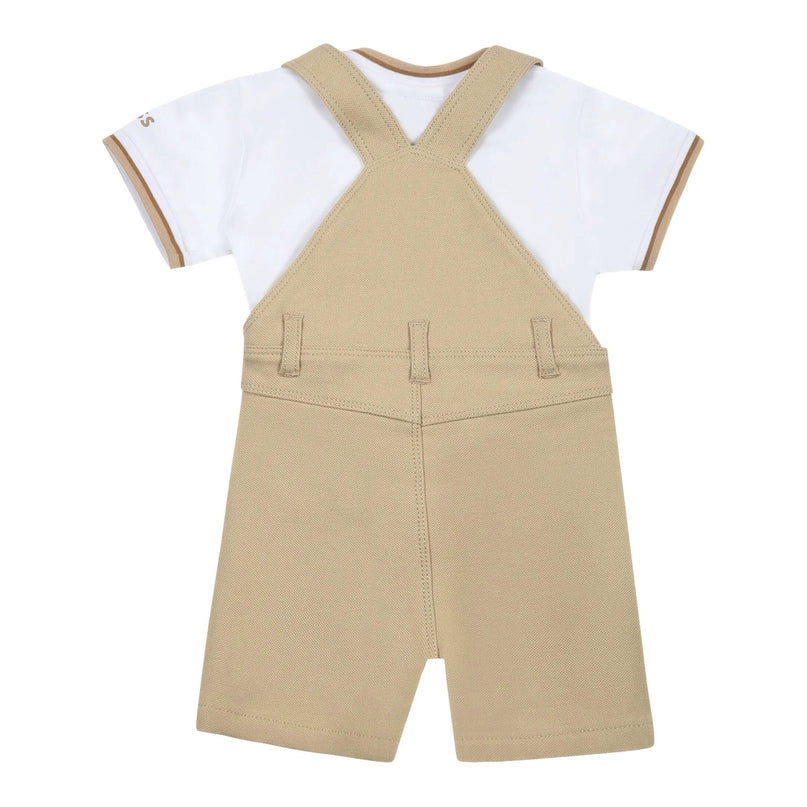 Stone Logo Dungarees Set