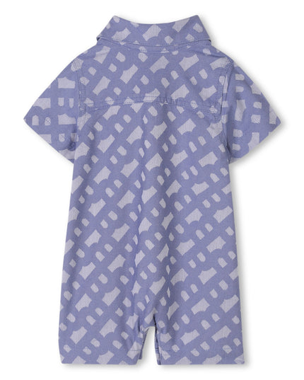 Blue Patterned All-in-One Bucket Hat Set