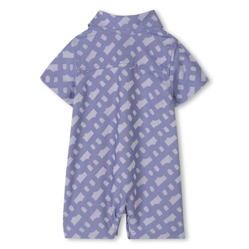 Blue Patterned All-in-One Bucket Hat Set