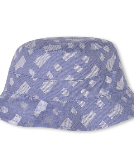 Blue Patterned All-in-One Bucket Hat Set