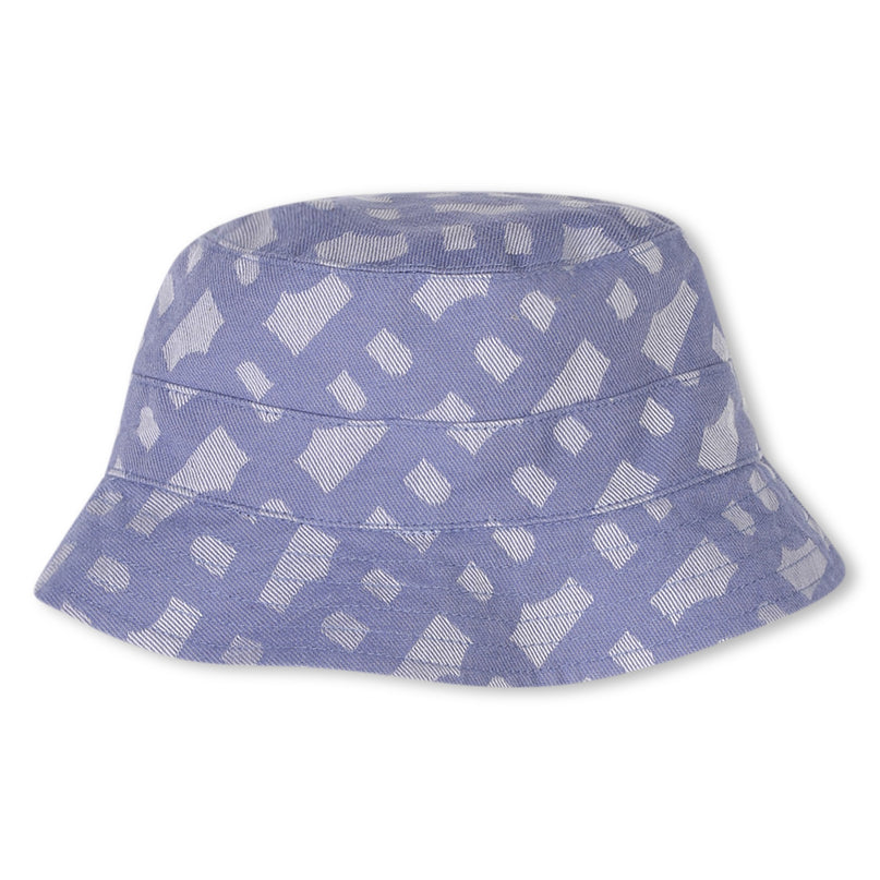 Blue Patterned All-in-One Bucket Hat Set