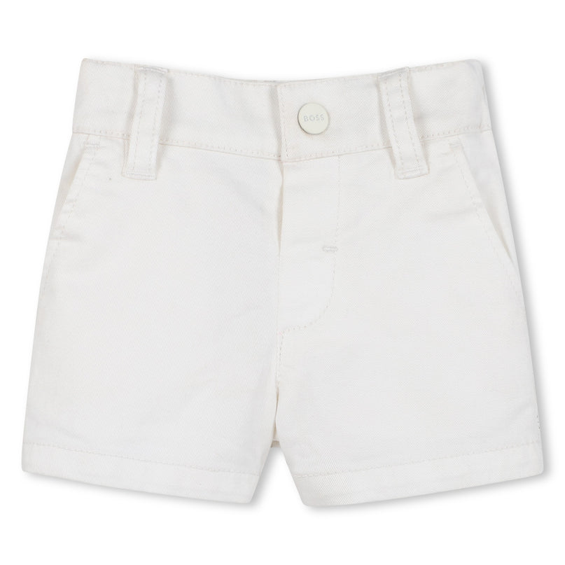Blue Jacquard Monogram Shorts Set
