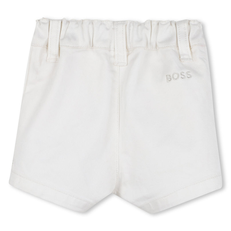 Blue Jacquard Monogram Shorts Set