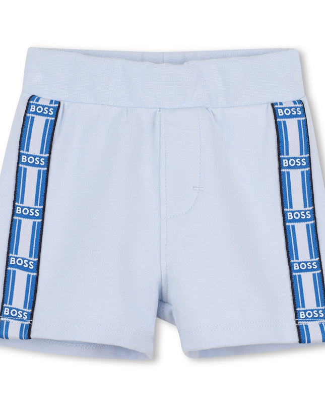 White Cat-Bear Shorts Set