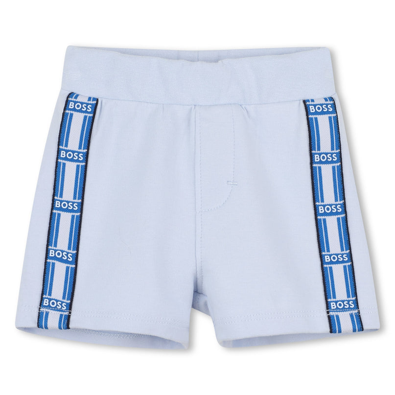 White Cat-Bear Shorts Set