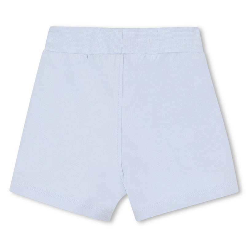 White Cat-Bear Shorts Set
