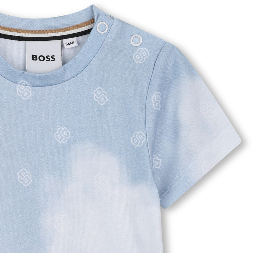 Persian Blue Sky Patterned T-Shirt