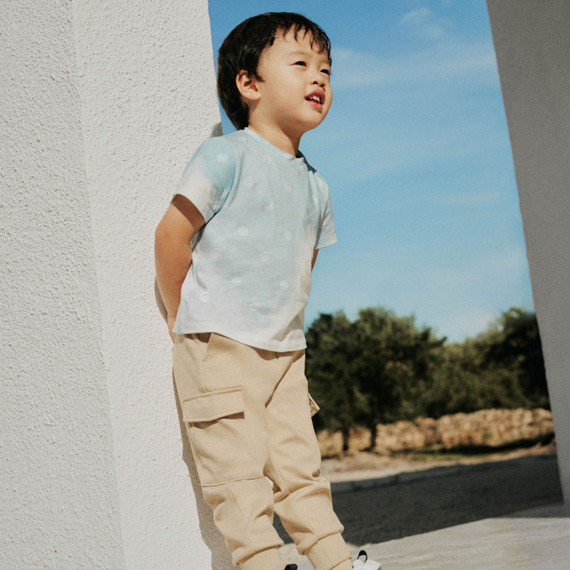 Persian Blue Sky Patterned T-Shirt