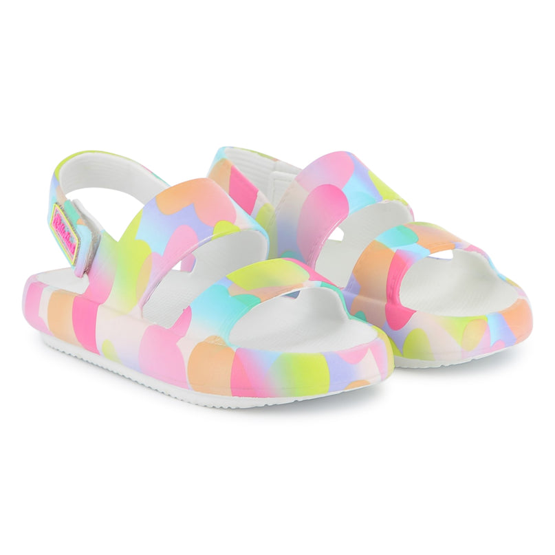 Multicolored Heart Sandals