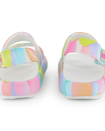 Multicolored Heart Sandals