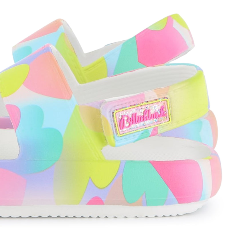Multicolored Heart Sandals