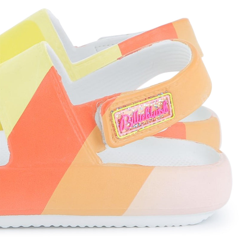 Multicolored Sunset Striped Sandals