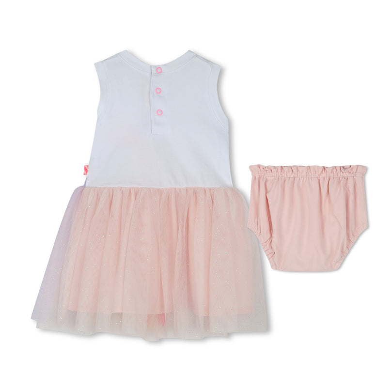 Pale Pink Ladybug Rainbow Dress Set