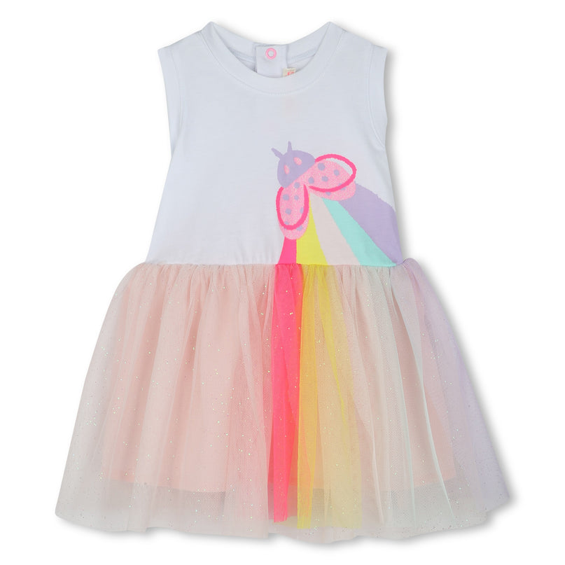 Pale Pink Ladybug Rainbow Dress Set