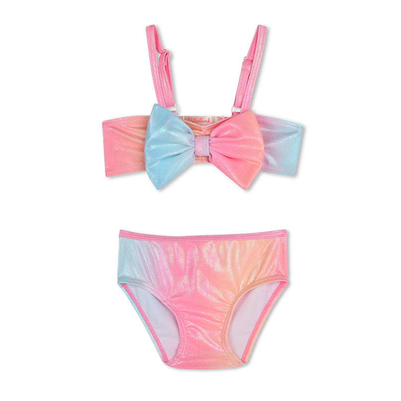 Multicolor Ombre Bow Bikini