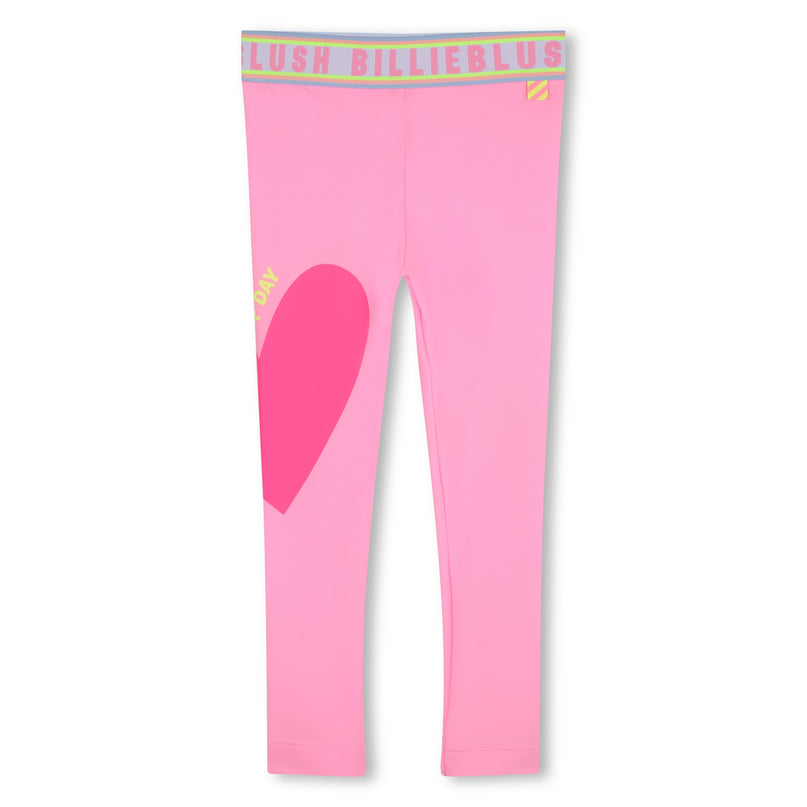 Pink Bubblegum Heart Sign Leggings