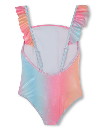 Multicolor Ombre Sequin 1 Piece Swimsuit