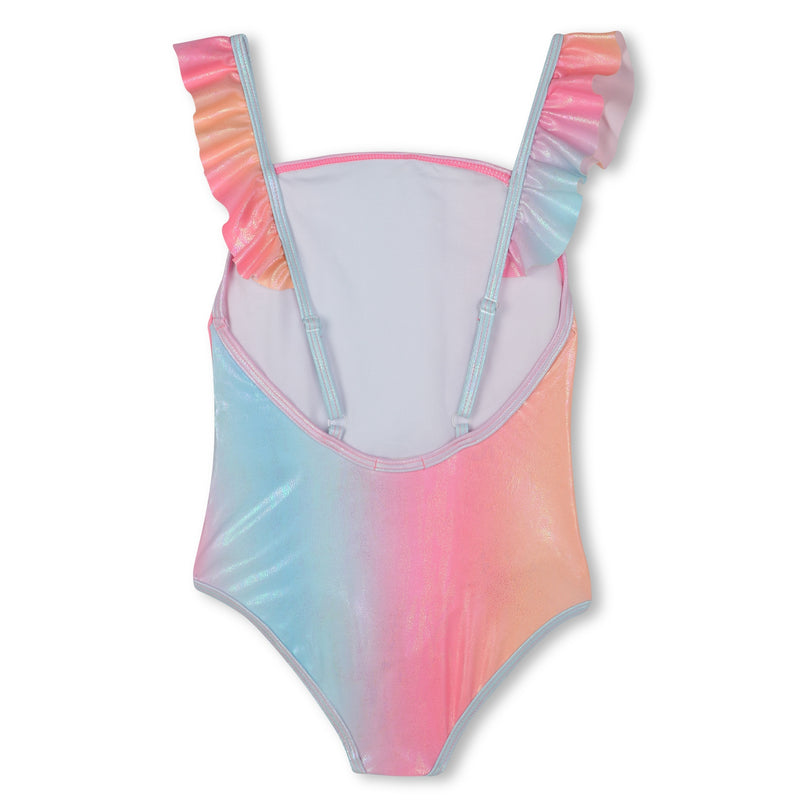 Multicolor Ombre Sequin 1 Piece Swimsuit