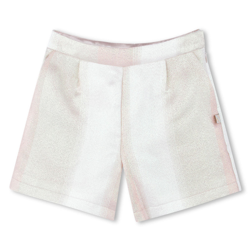 Ivory Faded-Effect Multicolored Shorts