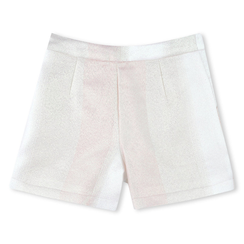 Ivory Faded-Effect Multicolored Shorts