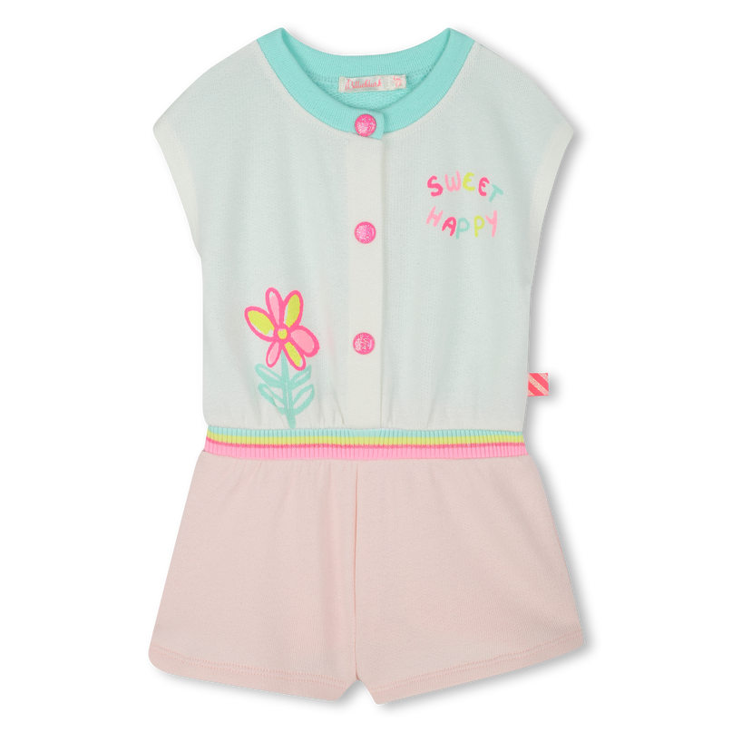 Multicolor Short Cotton Romper