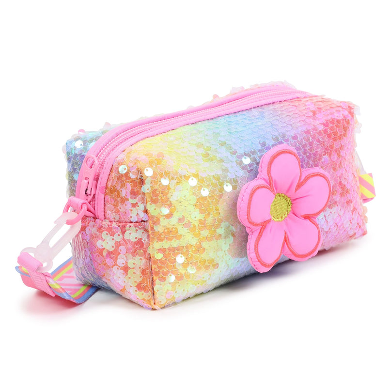 Pink Rainbow Sequin Flower Case