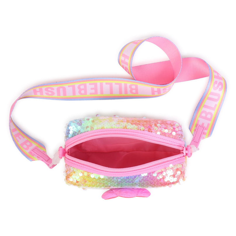 Pink Rainbow Sequin Flower Case