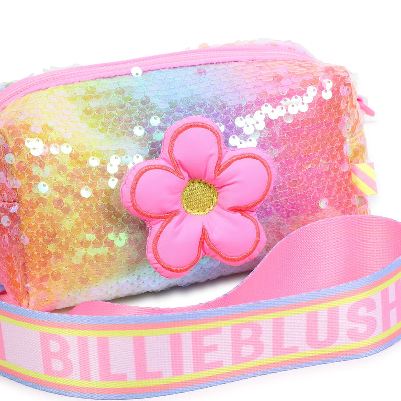 Pink Rainbow Sequin Flower Case