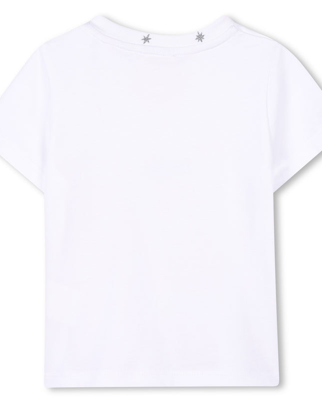 White Star Neckline T-Shirt