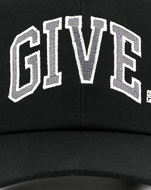 Black Front-Back Logo Cap