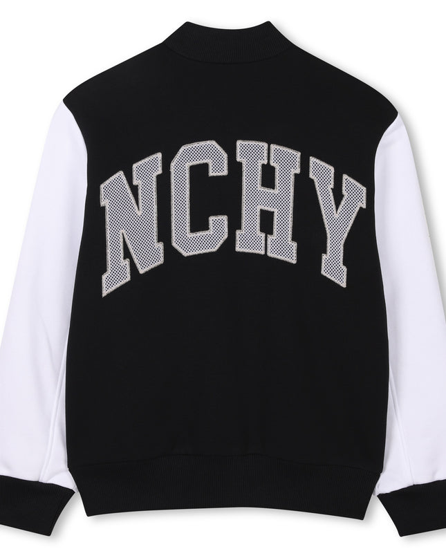 Black Logo Varsity Jacket