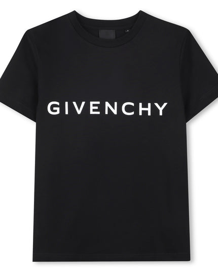 Givenchy-H30718-09B-BLACK-SHORT SLEEVES TEE-SHIRT