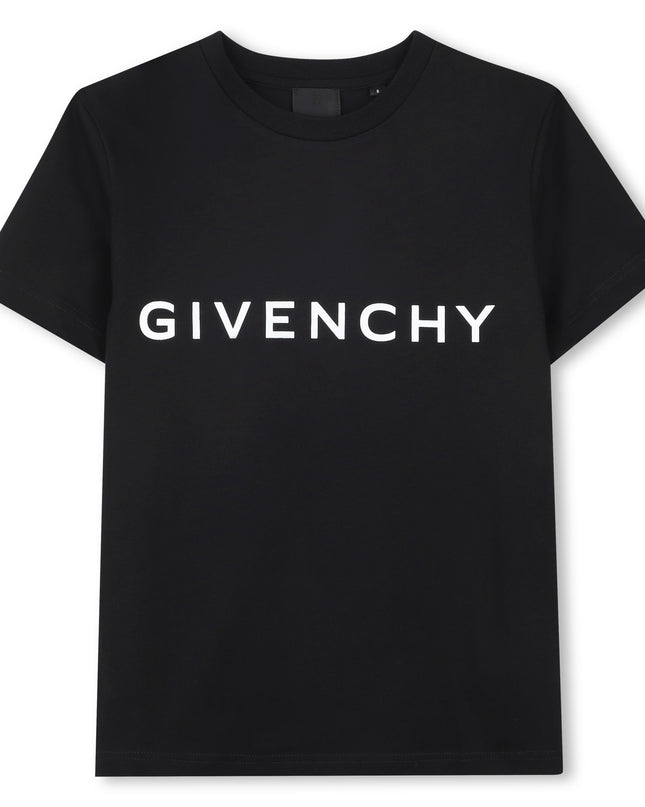 Givenchy-H30718-09B-BLACK-SHORT SLEEVES TEE-SHIRT