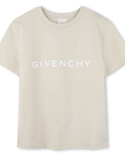 Givenchy-H30718-184-CREAM-SHORT SLEEVES TEE-SHIRT