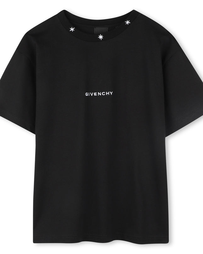 Givenchy-H30733-09B-BLACK-SHORT SLEEVES TEE-SHIRT