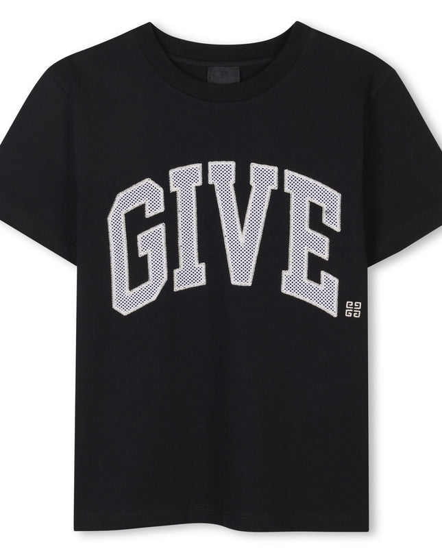 Givenchy-H30738-09B-BLACK-SHORT SLEEVES TEE-SHIRT