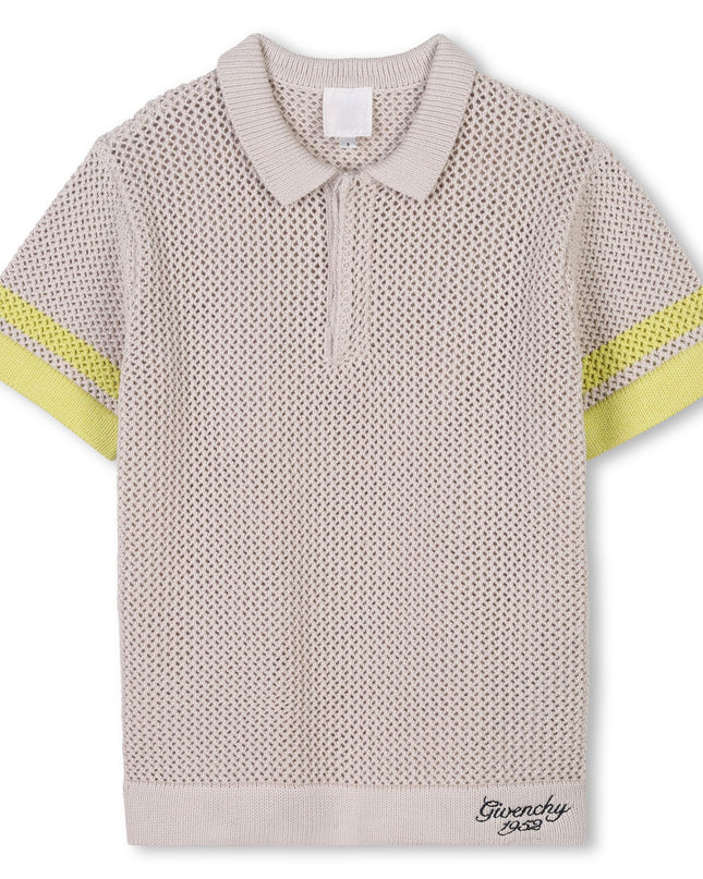 Givenchy-H30745-184-CREAM-KNITTED POLO