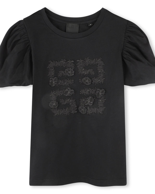 Givenchy-H30807-09B-BLACK-SHORT SLEEVES TEE-SHIRT