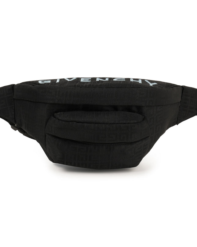 Black Light Blue Accented Fanny Pack