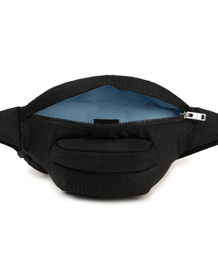 Black Light Blue Accented Fanny Pack