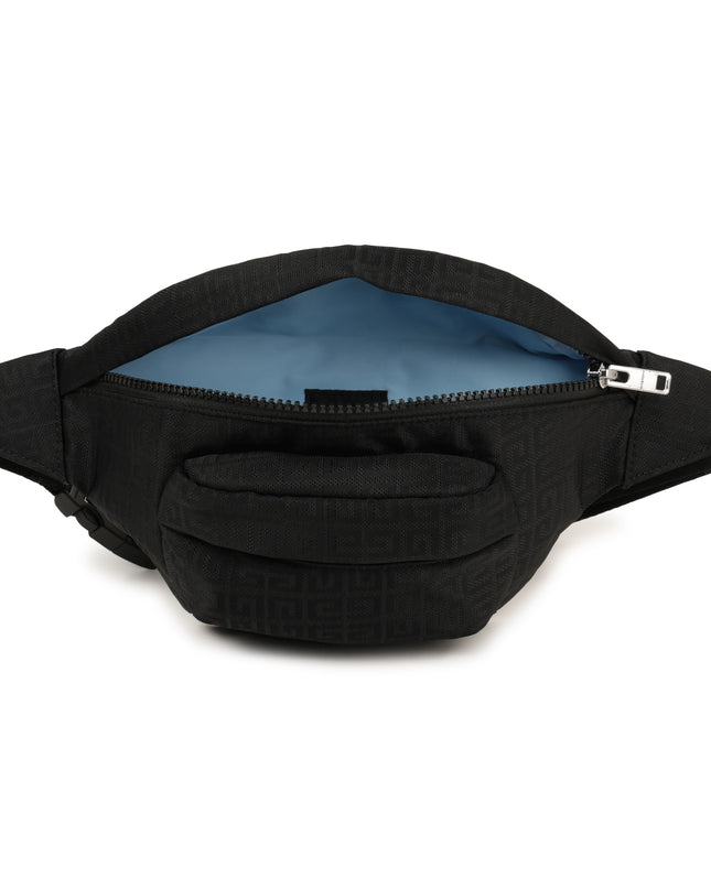 Black Light Blue Accented Fanny Pack