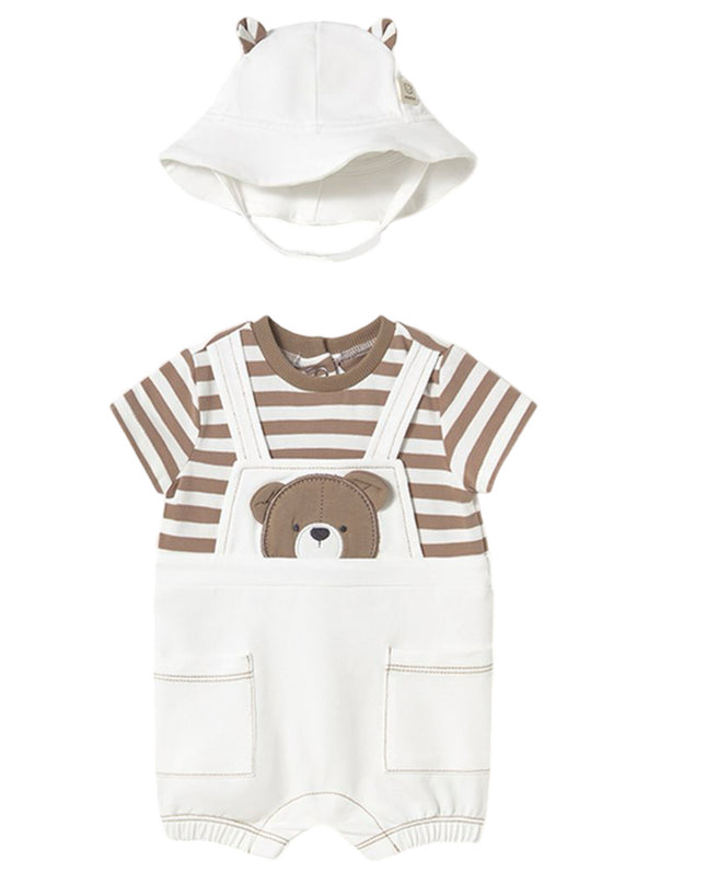 Brown Muffin Teddy Knit Onesie Set